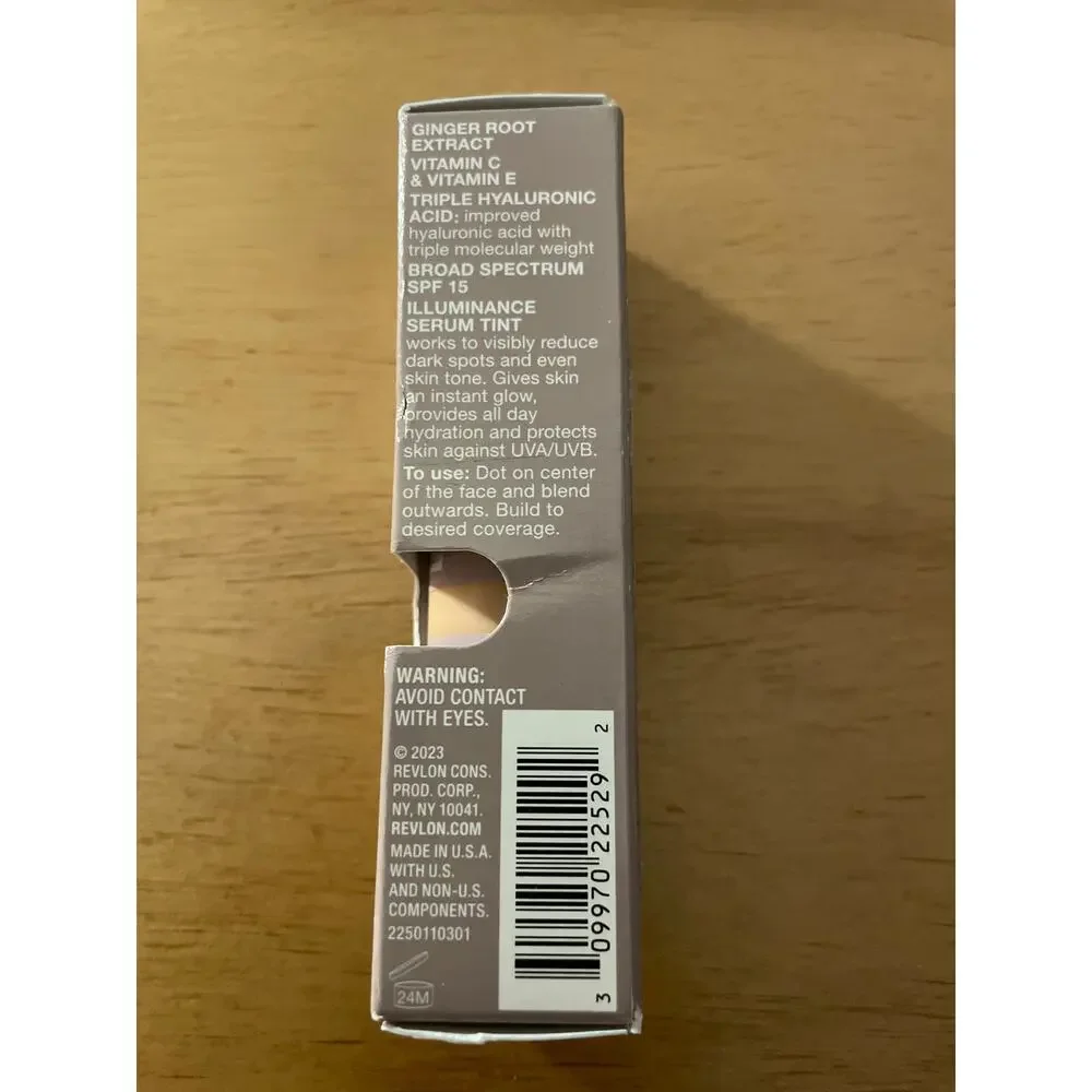 New Women’s Revlon Illuminance Tinted Serum SPF 15 Light Tan #313